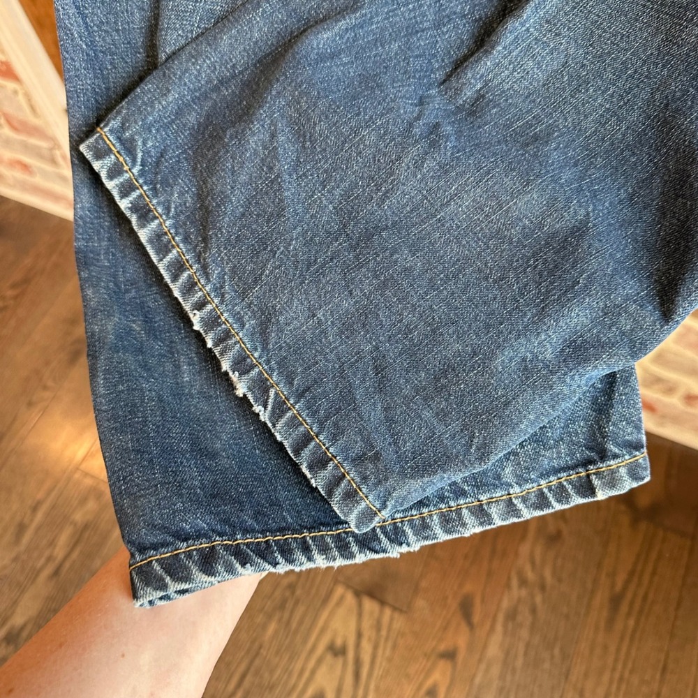 Levi's 559 Relaxed Straight Jeans Mens 38x30 Blue Dark Wash Clasic Denim‎ - Picture 12 of 12